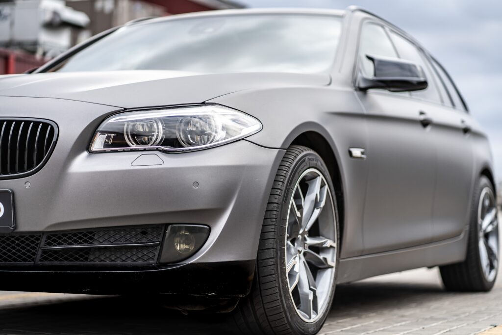Grey automotive vehicle