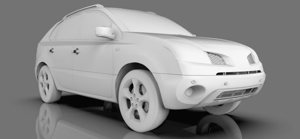 3D rendering of large car