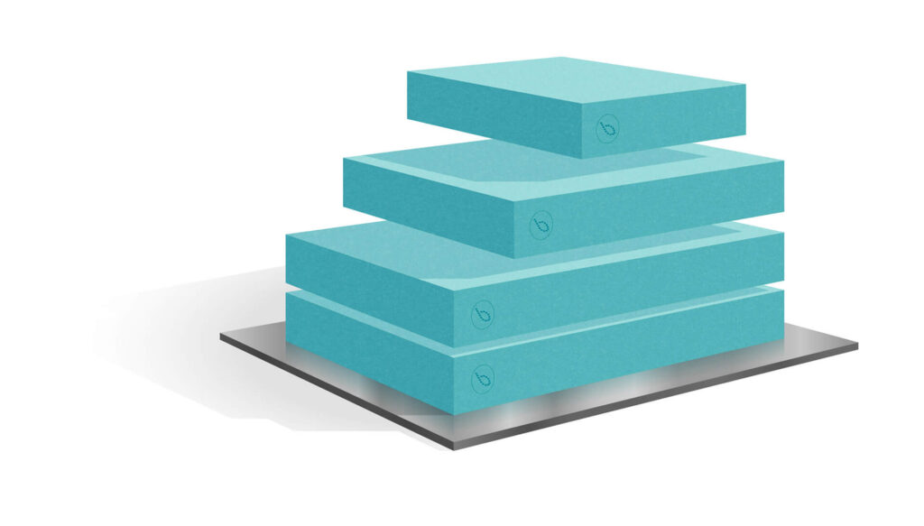 Blocking-up service. Blocks of materials stacked up