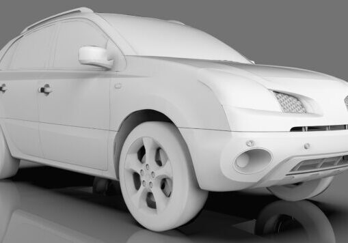 3D rendering of large car