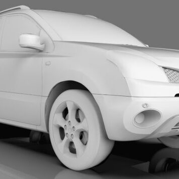 3D rendering of large car